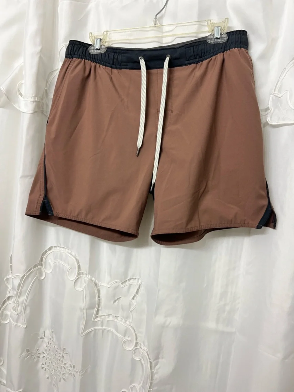 Vuori Trail Shorts Large Terracotta Brown Athletic Running Training Lined V341